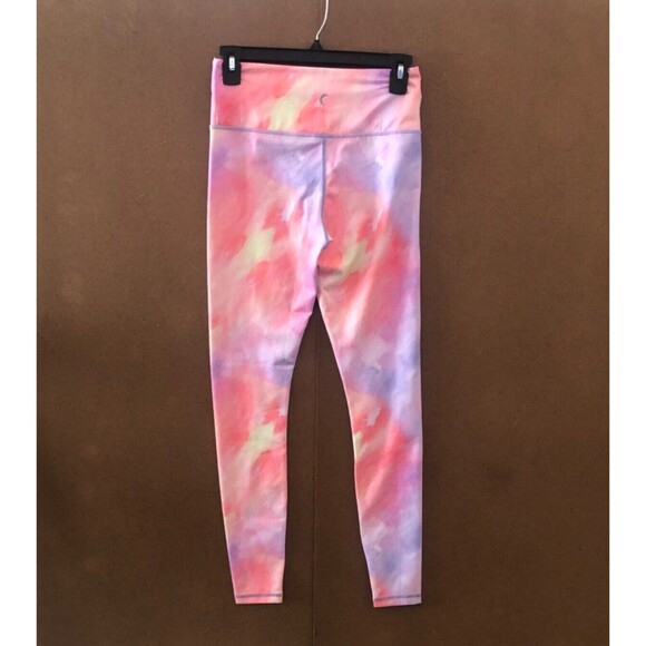 ZYIA Active Leggings Women’s Size 4 Pink Marble Tie-Dye High Waist Yoga Running - Picture 5 of 10